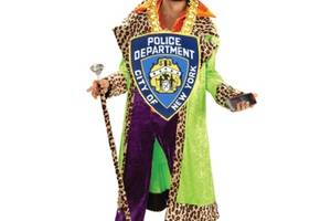 An approximation of what a fake NYPD pimp might look like